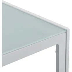 Nova Tavolino Da Giardino Elegante In Metallo E Vetro 100 X 50 X 35 Cm Vari Colori Dimensioni : Bianco 7 Nova Tavolino Da Giardino Elegante In Metallo E Vetro 100 X 50 X 35 Cm Vari Colori Dimensioni : Bianco -Giardino di Lusso 94577358 3