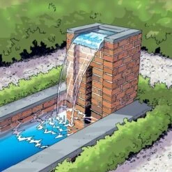 Cascata Da Giardino Nevada Lama Da 30 Cm Acciaio Inox Ubbink -Giardino di Lusso 948731 3