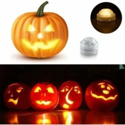 12 Luci Da Tè Subacquee Senza Fiamma A LED, Illuminazione Decorativa Impermeabile Sommergibile A Batteria Per Acquario/stagno/piscina/matrimonio/festa (bianco Caldo) -Giardino di Lusso 95466834 3