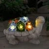 Statua Da Giardino A Energia Solare Per Tartarughe All'aperto, Con Piante Succulente E 7 Luci A LED - Decorazioni Per La Casa Regalo Per Donne, Graziose Decorazioni Per Prato Per Patio Balcone Cortile -Giardino di Lusso 95526976 1