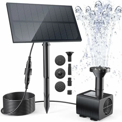 Kit Pompa Per Fontana Solare Da Esterno, Fontana Solare Di Nuovo Arrivo Con Palo, Pompa Per Fontana Solare Per Vaschetta Per Uccelli, Stagno, Piscina, Giardino, Acquario, Cortile, Quadrato, Nero, Un P 3 Kit Pompa Per Fontana Solare Da Esterno, Fontana Solare Di Nuovo Arrivo Con Palo, Pompa Per Fontana Solare Per Vaschetta Per Uccelli, Stagno, Piscina, Giardino, Acquario, Cortile, Quadrato, Nero, Un P