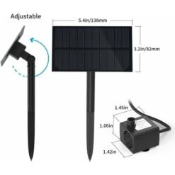Kit Pompa Per Fontana Solare Da Esterno, Fontana Solare Di Nuovo Arrivo Con Palo, Pompa Per Fontana Solare Per Vaschetta Per Uccelli, Stagno, Piscina, Giardino, Acquario, Cortile, Quadrato, Nero, Un P 8 Kit Pompa Per Fontana Solare Da Esterno, Fontana Solare Di Nuovo Arrivo Con Palo, Pompa Per Fontana Solare Per Vaschetta Per Uccelli, Stagno, Piscina, Giardino, Acquario, Cortile, Quadrato, Nero, Un P -Giardino di Lusso 95659453 2
