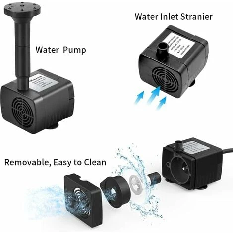 Kit Pompa Per Fontana Solare Da Esterno, Fontana Solare Di Nuovo Arrivo Con Palo, Pompa Per Fontana Solare Per Vaschetta Per Uccelli, Stagno, Piscina, Giardino, Acquario, Cortile, Quadrato, Nero, Un P 5 Kit Pompa Per Fontana Solare Da Esterno, Fontana Solare Di Nuovo Arrivo Con Palo, Pompa Per Fontana Solare Per Vaschetta Per Uccelli, Stagno, Piscina, Giardino, Acquario, Cortile, Quadrato, Nero, Un P - immagine 3