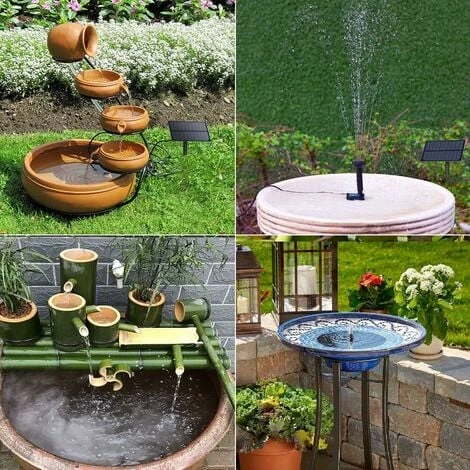 Kit Pompa Per Fontana Solare Da Esterno, Fontana Solare Di Nuovo Arrivo Con Palo, Pompa Per Fontana Solare Per Vaschetta Per Uccelli, Stagno, Piscina, Giardino, Acquario, Cortile, Quadrato, Nero, Un P 6 Kit Pompa Per Fontana Solare Da Esterno, Fontana Solare Di Nuovo Arrivo Con Palo, Pompa Per Fontana Solare Per Vaschetta Per Uccelli, Stagno, Piscina, Giardino, Acquario, Cortile, Quadrato, Nero, Un P - immagine 4
