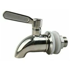 BRITISH BERKEFELD GRAVITY PURIFICATORE D'ACQUA AQUA-TECHNIQUES RUBINETTO IN OTTONE CROMATO 16mm