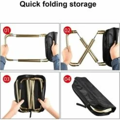 Tessuto Traspirante Per Barbecue Da Pesca Campeggio All'aperto Sgabello Pieghevole Sedia Da Campeggio All'aperto Sgabello Pieghevole Design Della Superficie Curva Resistente Alla Corrosione -Giardino di Lusso 95761306 5