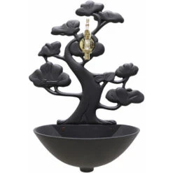 Fontana A Muro Modello Azalea Colore Ghisa Per Casa E Giardino Con Rubinetto Cod.303L In Ottone Lucido