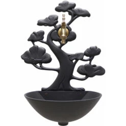 Fontana A Muro Mod. Azalea Colore Ghisa Per Casa E Giardino Con Rubinetto Cod.303B In Ottone Brunito