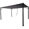 Gazebo Pergola Bioclimatica Da Esterno Louver In Acciaio Grigio, 3x3 M