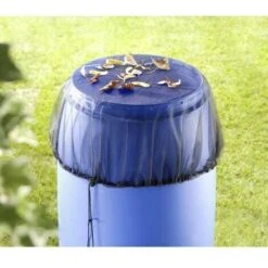 Rete Per Serbatoio Dell'acqua, Rete Protettiva Con Coulisse, Per Tutti I Modelli Di Serbatoio Fino A 80 Cm Di Diametro, 100 % Poliestere, ø95 Cm, Nero - Nero