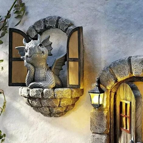 Statua Del Giardino Del Drago, Statua Del Giardino Dello Gnomo Statua Del Giardino All'aperto Sculture E Statue Del Giardino Decorazione Dell'ornamento Della Statua Animali In Resina Per Uso Interno O 4 Statua Del Giardino Del Drago, Statua Del Giardino Dello Gnomo Statua Del Giardino All'aperto Sculture E Statue Del Giardino Decorazione Dell'ornamento Della Statua Animali In Resina Per Uso Interno O - immagine 2