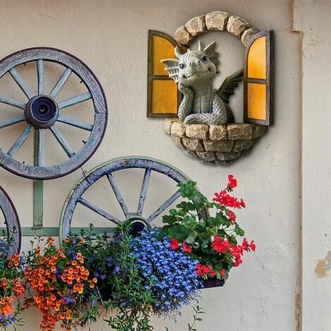 Statua Del Giardino Del Drago, Statua Del Giardino Dello Gnomo Statua Del Giardino All'aperto Sculture E Statue Del Giardino Decorazione Dell'ornamento Della Statua Animali In Resina Per Uso Interno O 5 Statua Del Giardino Del Drago, Statua Del Giardino Dello Gnomo Statua Del Giardino All'aperto Sculture E Statue Del Giardino Decorazione Dell'ornamento Della Statua Animali In Resina Per Uso Interno O - immagine 3