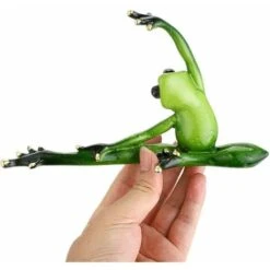 Statua Da Giardino In Resina Figura Rana Statuetta Da Collezione Statua Da Yoga Decorazione Per Interni Ed Esterni (11 Cm) -Giardino di Lusso 96237102 3