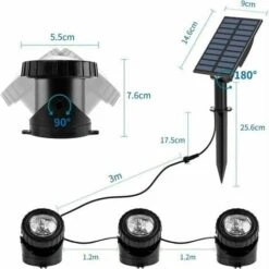 Luce Solare Per Laghetto RGB Faretto Solare Subacqueo A LED Luce Per Laghetto Con IP68 Impermeabile RGB Cambia Colore Luce Del Paesaggio Luce Da Giardino Per Cortile Patio Albero 9 Luce Solare Per Laghetto RGB Faretto Solare Subacqueo A LED Luce Per Laghetto Con IP68 Impermeabile RGB Cambia Colore Luce Del Paesaggio Luce Da Giardino Per Cortile Patio Albero -Giardino di Lusso 96238408 3