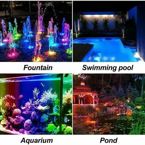 Luce Solare Per Laghetto RGB Faretto Solare Subacqueo A LED Luce Per Laghetto Con IP68 Impermeabile RGB Cambia Colore Luce Del Paesaggio Luce Da Giardino Per Cortile Patio Albero 7 Luce Solare Per Laghetto RGB Faretto Solare Subacqueo A LED Luce Per Laghetto Con IP68 Impermeabile RGB Cambia Colore Luce Del Paesaggio Luce Da Giardino Per Cortile Patio Albero - immagine 5