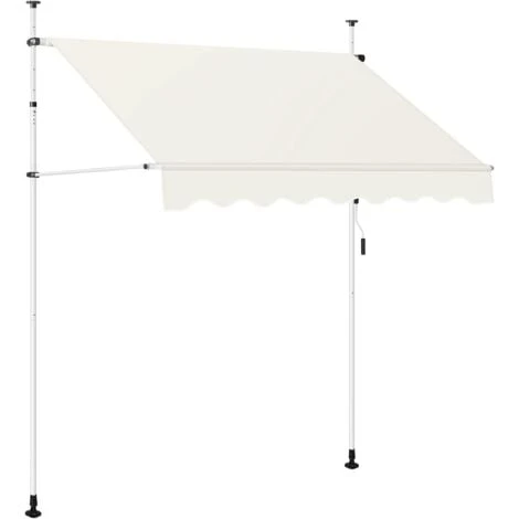 WOLTU Tenda Da Sole Per Esterno. Tenda Parasole Senza Perforazione. Telo Ombreggiante Con Manovella. Altezza Regolabile. Per Balcone. Veranda. Terrazza. 200 Cm. Beige 4 WOLTU Tenda Da Sole Per Esterno. Tenda Parasole Senza Perforazione. Telo Ombreggiante Con Manovella. Altezza Regolabile. Per Balcone. Veranda. Terrazza. 200 Cm. Beige - immagine 2