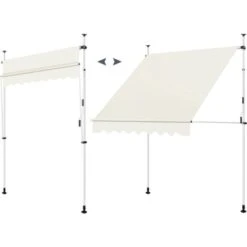 WOLTU Tenda Da Sole Per Esterno. Tenda Parasole Senza Perforazione. Telo Ombreggiante Con Manovella. Altezza Regolabile. Per Balcone. Veranda. Terrazza. 200 Cm. Beige 9 WOLTU Tenda Da Sole Per Esterno. Tenda Parasole Senza Perforazione. Telo Ombreggiante Con Manovella. Altezza Regolabile. Per Balcone. Veranda. Terrazza. 200 Cm. Beige -Giardino di Lusso 96459469 3