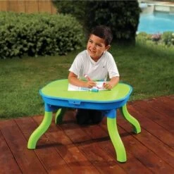 Tavolo Sabbia E Acqua Bambini 3 In 1 67,5x52x38cm Polipropilene VidaXL -Giardino di Lusso 96684427 4