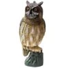 Gufo Americano H 50 Cm Ornamentale In Plastica Resina Decorazione Giardino
