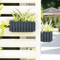 Prosperplast Properplast Bodee Fencycase Balcónera, Dimensioni (mm) 380x180x162, Colore Marrone -Giardino di Lusso 96776770 5