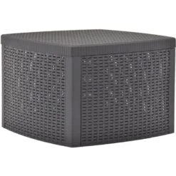 Nova Tavolo 54x54x36cm In Plastica Da Esterni Resistente Alle Intemperie Vari Colori Colore : Grigio