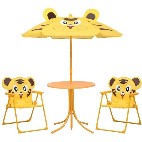 Nova Set Bistrot Da Giardino Per Bimbi Con Ombrellone E Sedioline Vari Temi E Colori Colore : Giallo Leone 3 Nova Set Bistrot Da Giardino Per Bimbi Con Ombrellone E Sedioline Vari Temi E Colori Colore : Giallo Leone