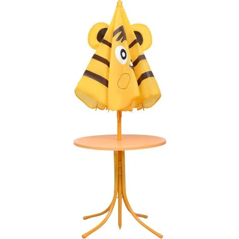 Nova Set Bistrot Da Giardino Per Bimbi Con Ombrellone E Sedioline Vari Temi E Colori Colore : Giallo Leone 5 Nova Set Bistrot Da Giardino Per Bimbi Con Ombrellone E Sedioline Vari Temi E Colori Colore : Giallo Leone - immagine 3