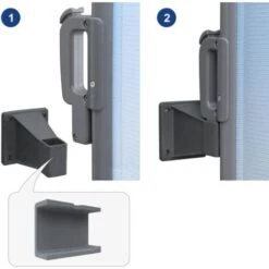 Songmics Staffa Da Parete Per Tende, Adatto A Tutte Le Tende Laterali -Giardino di Lusso 96923297 3