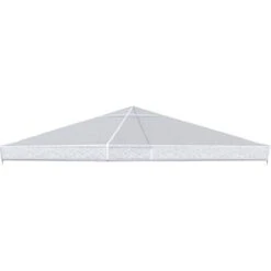 Outsunny Copertura Per Gazebo 3x3 M In PVC Impermeabile E Trasparente Con Corde Di Sicurezza, 300x300x80 Cm