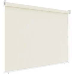 Tenda Da Sole Verticale Avvolgibile A Rullo Per Esterno Balcone Terrazzo Anti UV Impermeabile Protezione Privacy Resistente Antivento Parasole Oscurante Ombreggiante Beige (100 X 140 Cm) -Giardino di Lusso 97195577 4