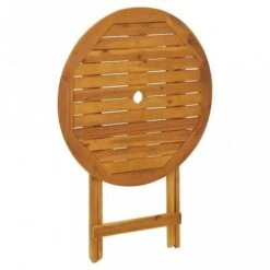 Tavolo Da Giardino Pieghevole 70 Cm In Massello Di Acacia -Giardino di Lusso 97208392 4