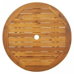 Tavolo Da Giardino Pieghevole 70 Cm In Massello Di Acacia -Giardino di Lusso 97208392 5