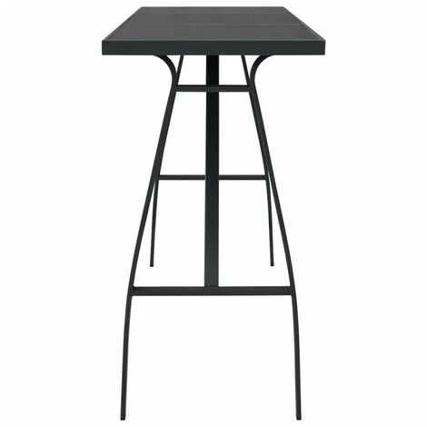 Tavolo Da Bar Da Giardino 180x60x110 Cm In Vetro Temperato 5 Tavolo Da Bar Da Giardino 180x60x110 Cm In Vetro Temperato - immagine 3