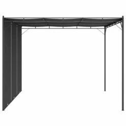 Gazebo Da Giardino Con Tenda Laterale 3x3x2,25 M Antracite -Giardino di Lusso 97215443 3