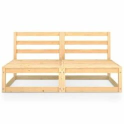 Divano Da Giardino A 2 Posti In Legno Massello Di Pino -Giardino di Lusso 97216269 3