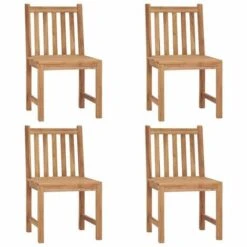Sedie Da Giardino 4 Pz Con Cuscini In Legno Massello Di Teak -Giardino di Lusso 97216309 3
