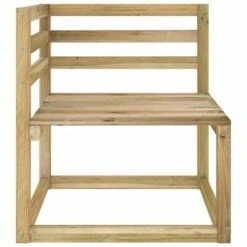 Divani Angolari Pallet Da Giardino 2 Pz Pino Impregnato Verde -Giardino di Lusso 97216748 4