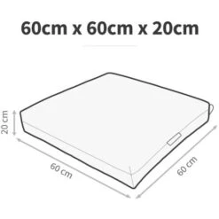 HAPPERS Cuscino Da Pavimento Multiuso Per Esterno Naylim Mate Grigio Petrolio 60x60 Grigio Petrolio -Giardino di Lusso 97367307 5