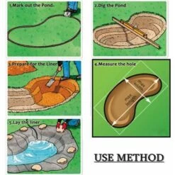 Liner Per Pond Stream Garden Landscaping HDPE 2.5x3.5m -Giardino di Lusso 97431793 3