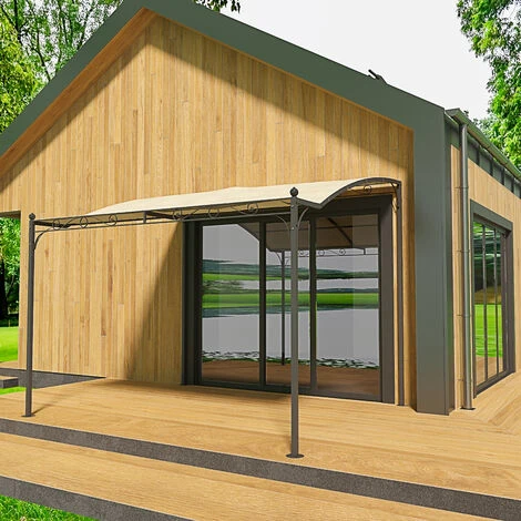 Gazebo Pergolato Pergola Da Giardino Struttura In Acciaio E Tettuccio Telo In Tessuto Tenda Tettoia Ombrellone Tendone Parasole Da Esterno Terrazzo Balcone Piscina Fiere Hanalei 3 X 2.5 X 2.4 M Beige 4 Gazebo Pergolato Pergola Da Giardino Struttura In Acciaio E Tettuccio Telo In Tessuto Tenda Tettoia Ombrellone Tendone Parasole Da Esterno Terrazzo Balcone Piscina Fiere Hanalei 3 X 2.5 X 2.4 M Beige - immagine 2