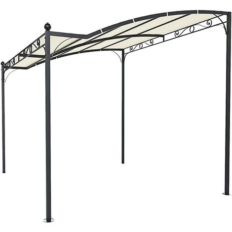 Gazebo Pergolato Pergola Da Giardino Struttura In Acciaio E Tettuccio Telo In Tessuto Tenda Tettoia Ombrellone Tendone Parasole Da Esterno Terrazzo Balcone Piscina Fiere Hanalei 3 X 2.5 X 2.4 M Beige 6 Gazebo Pergolato Pergola Da Giardino Struttura In Acciaio E Tettuccio Telo In Tessuto Tenda Tettoia Ombrellone Tendone Parasole Da Esterno Terrazzo Balcone Piscina Fiere Hanalei 3 X 2.5 X 2.4 M Beige - immagine 4