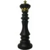 Scultura Scacchi - Decorazione Internazionale - Scacchi - Statua In Resina - Collezione Personale (Black King Trumpet QH - 21011)