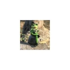 Statua Da Giardino Statua Rana Verde Che Beve Caffè - Decorazione Per Interni O Esterni - Tazza Beige 15 Cm -Giardino di Lusso 97873288 4