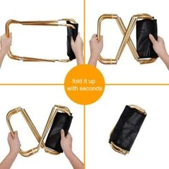 Sgabello Da Campeggio Pieghevole Mini Sgabello Sedia Da Campeggio Sedile Pieghevole Portatile Pesca Escursionismo BBQ Viaggio Nero Un Pezzo -Giardino di Lusso 97874497 5