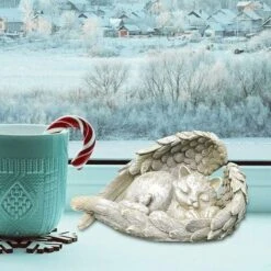 Statuetta Per Animali Domestici - Angelo - Statuetta Da Giardino - Ali D'angelo - Resistente Alle Intemperie - Decorazione Da Giardino (A Cat, 1184cm) -Giardino di Lusso 97887675 4