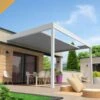 Pergola Bioclimatica OPALE 5,00x5,213 M Motorizzata Con Telecomando ( - Blanco) -Giardino di Lusso 98065810 1