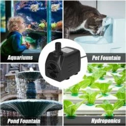 Pompa Ad Acqua Sommergibile, 960L/H 25W Pompa Per Acquario Regolabile Ultra Silenziosa Con Ventosa Da 4 Piedi Per Vasca Per Fontana Di Pesci Da Laghetto -Giardino di Lusso 98130134 5