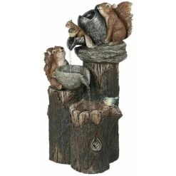 Prato Giardino Statua Sculture D'acqua Decorazione Fontane D'acqua Per Animali Con Luce (a Energia Solare) -Giardino di Lusso 98383763 3