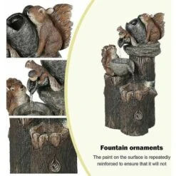 Prato Giardino Statua Sculture D'acqua Decorazione Fontane D'acqua Per Animali Con Luce (a Energia Solare) -Giardino di Lusso 98383763 4