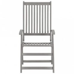 Sedie Da Giardino Reclinabili 3 Pz Con Cuscini Massello Acacia -Giardino di Lusso 98403509 4